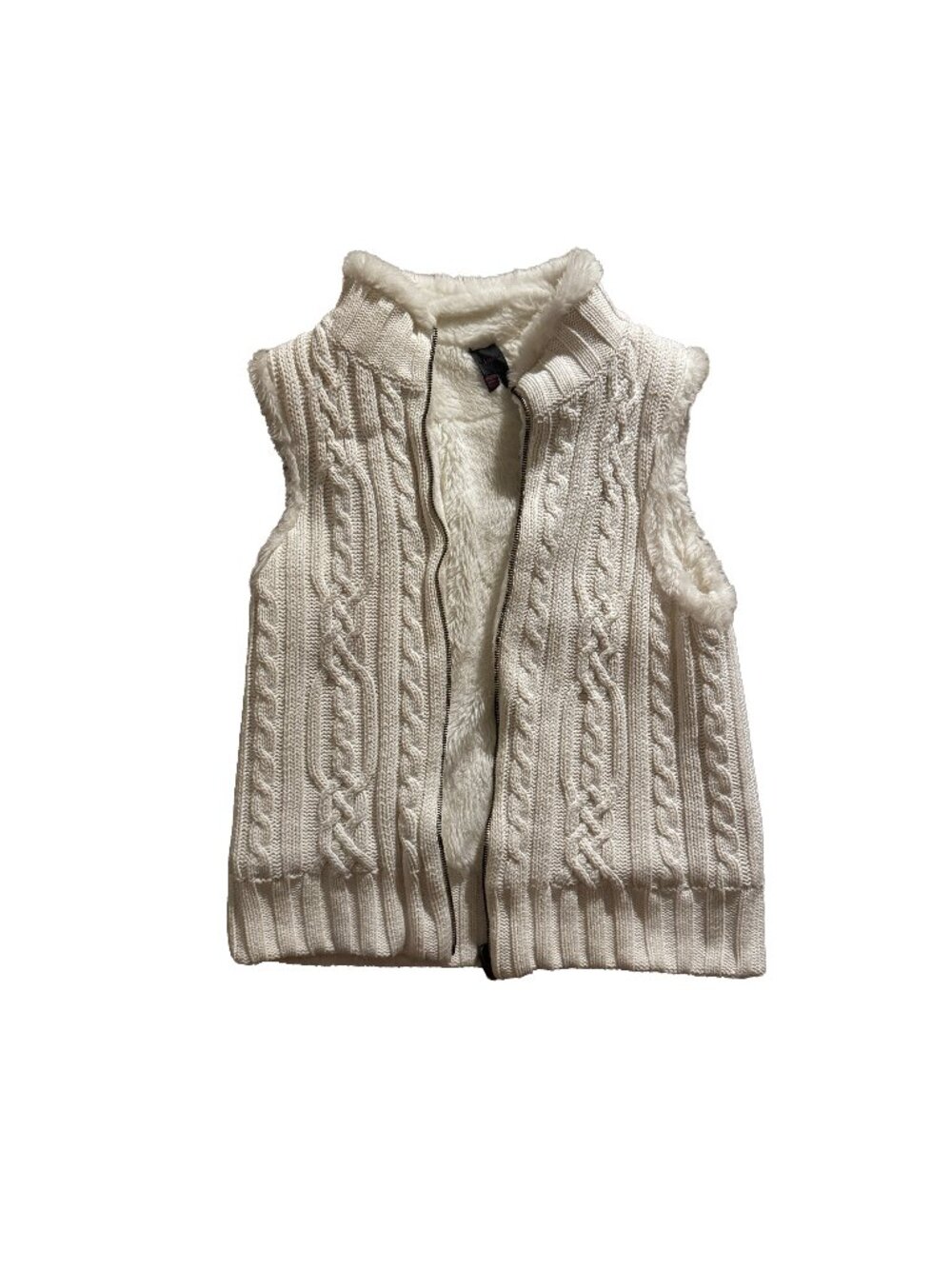 y2k zip up sweater vest